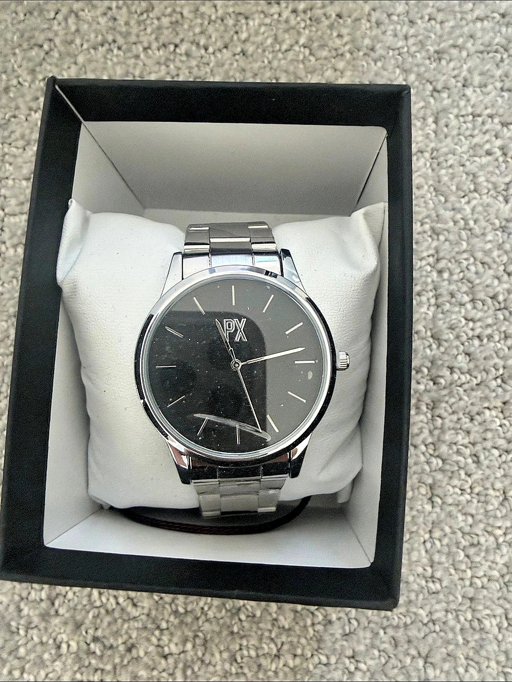 PX H14307M Silver Watch NWT